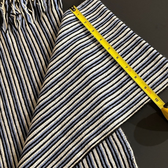 Missoni Blue and White Striped Scarf - Picture 4 of 4